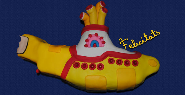 Yellow Submarine Cake. Yellow Submarine Cake (tarta