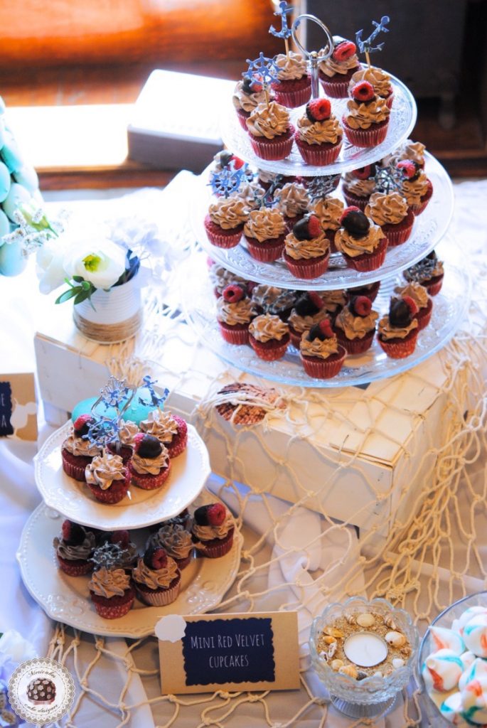 Dessert Table Sweet Table Mesa Dulce Macarons Naked Cake Sea Sailor Sea