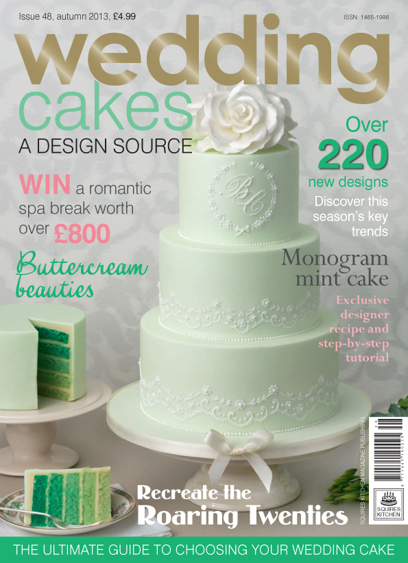 Portada del nº 48 de la revista Wedding cake de Squires Kitchen (prensa internacional)