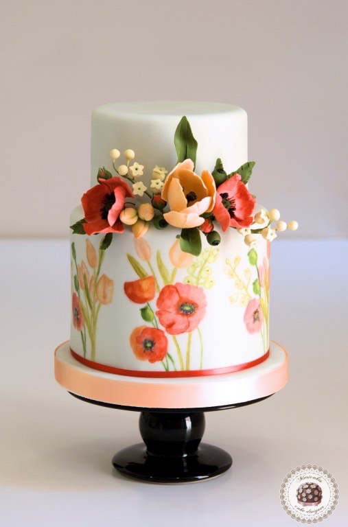 wedding-cake-fondant-tarta-de-boda-painted-cake-sugar-flowers-barcelona-mericakes-summer-dream-tulip-poppy-tulipan-amapola-muguet-lilis-del-valle-lily-of-the-valley-sugarcraft_fotor