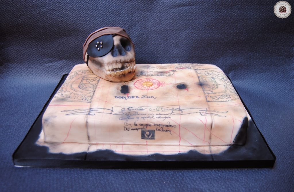 the-goonies-willy-el-tuerto-mapa-pirata-cake-tarta-calavera-skull-treasure-map-steven-spilberg-cake-mericakes-barcelona-fondant-tartas-barcelona-geek-cake
