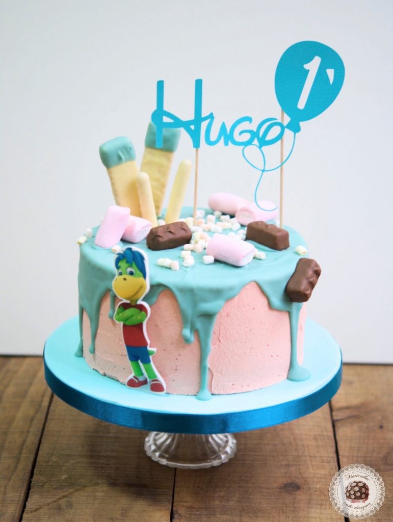 drip-cake-mericakes-tartas-decoradas-cake-first-birthday-pastel-cumpleanos-brownie-danonino-dino-topper-cake-barcelona