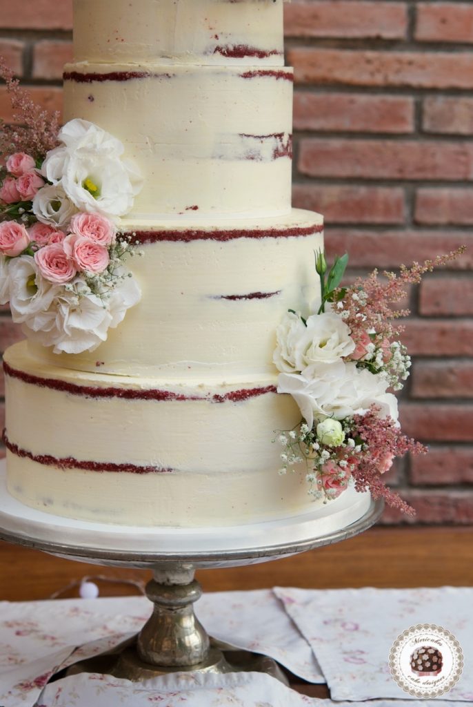 Semi naked Wedding Cake