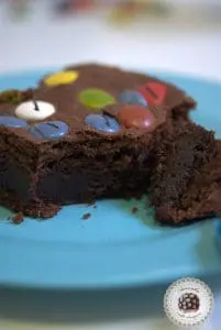 Receta Brownies con plátano y Lacasitos