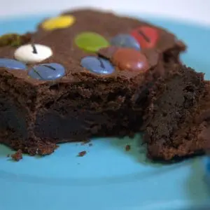 Receta Brownies con plátano y Lacasitos