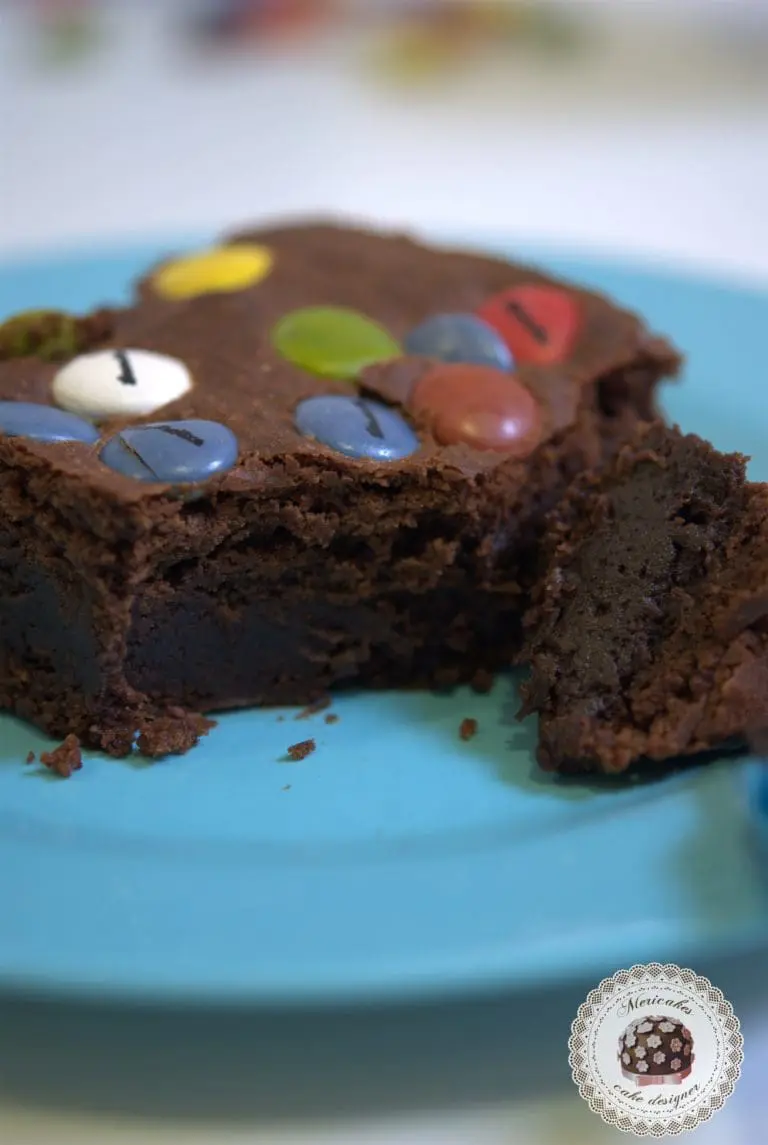 Receta Brownies con plátano y Lacasitos