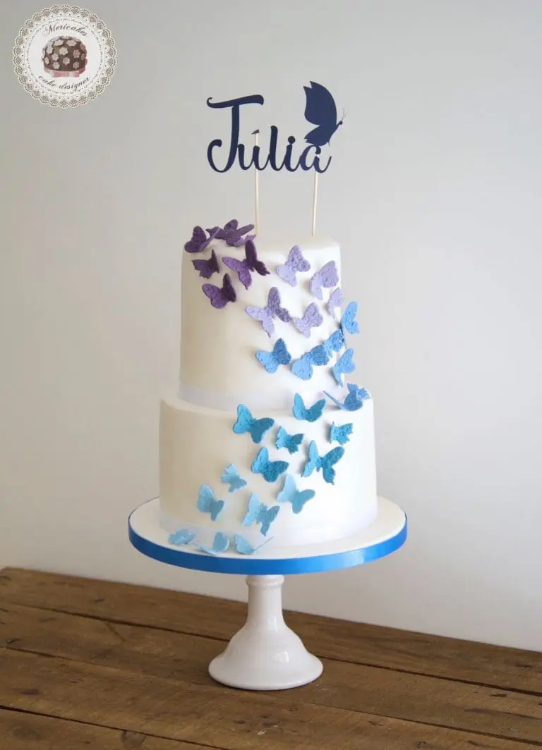 Tarta 1era comunión mariposas
