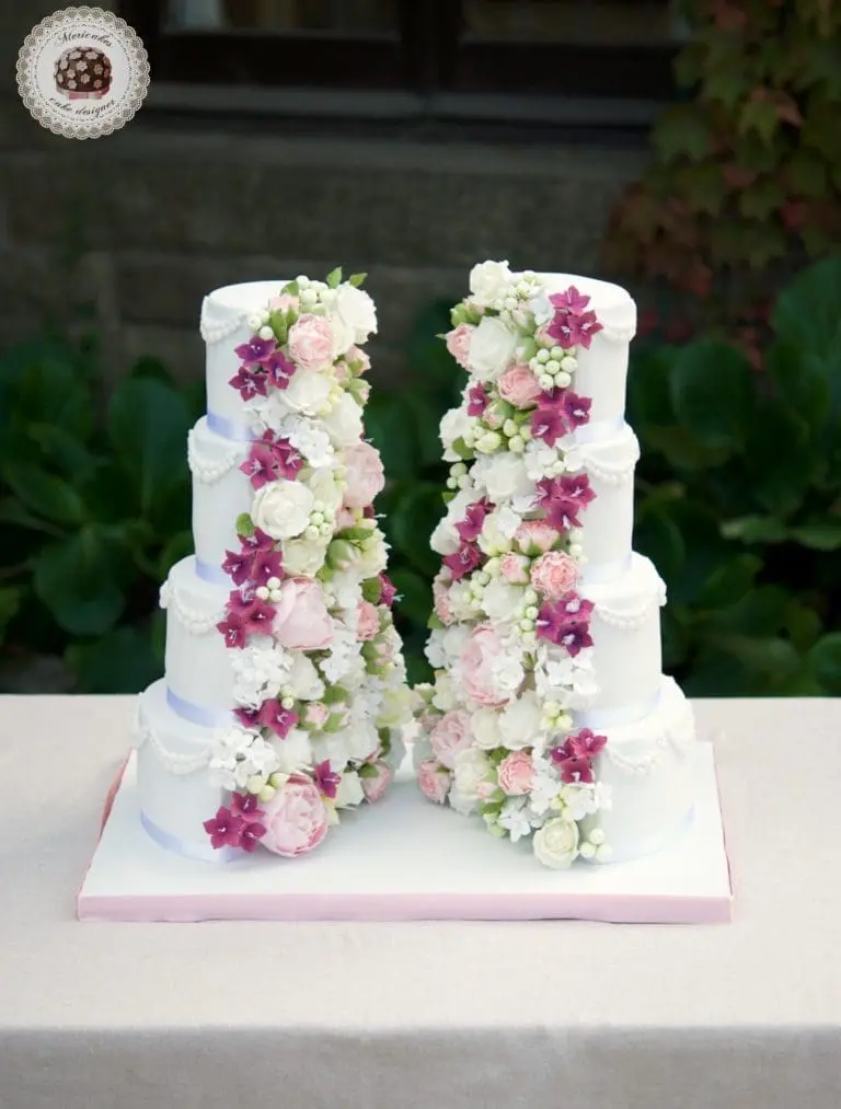Opulent Bloom Wedding Cake (vegan)