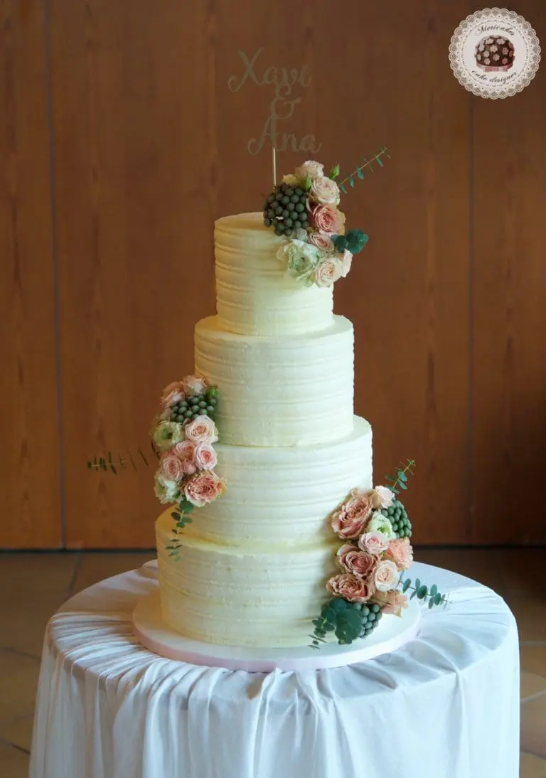 Tarta de boda “Winter Flowers"