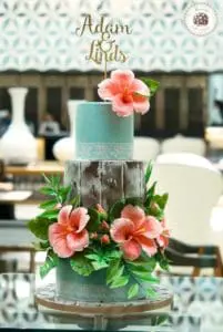 Tropical Wedding Cake