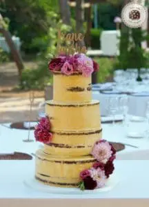 Rose Bloom Semi Naked Cake