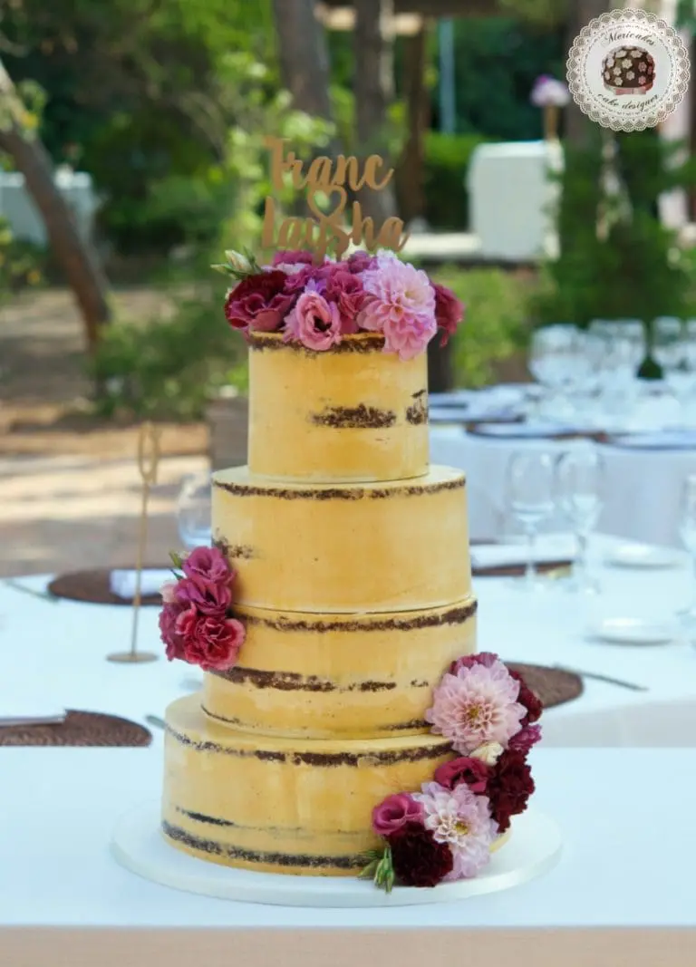 Rose Bloom Semi Naked Cake