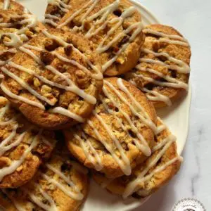 Espirales de manzana y nueces