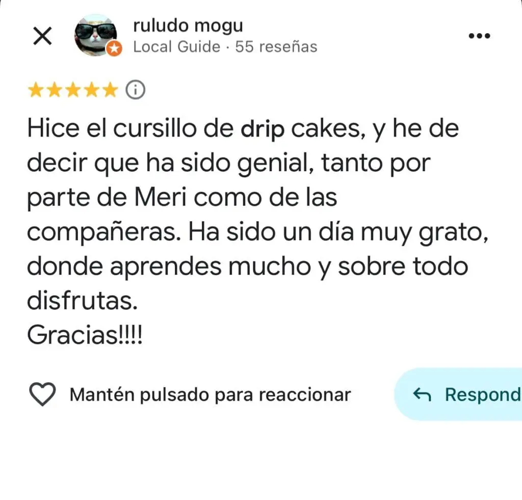 opinion curso drip cake barcelona mericakes