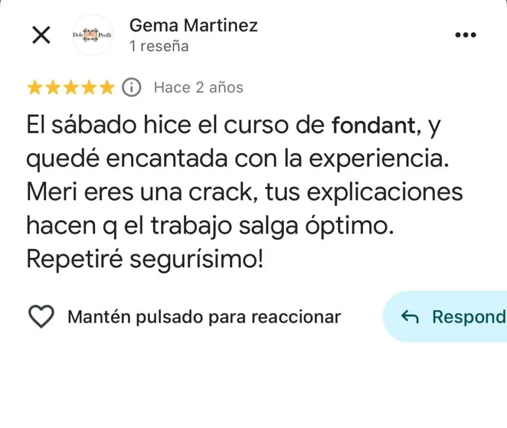 opinion curso tartas fondant barcelona