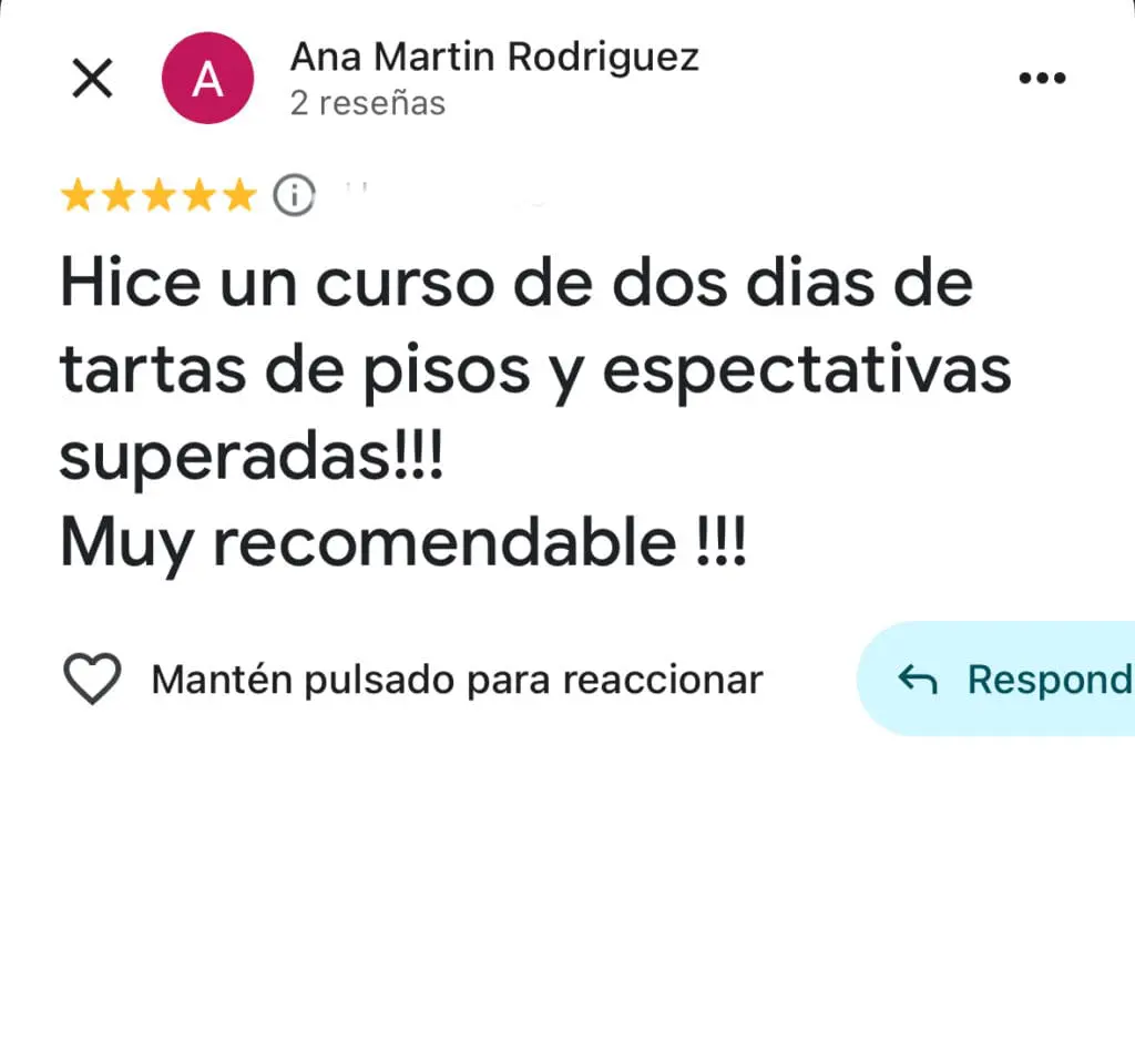 opinion curso tartas pisos