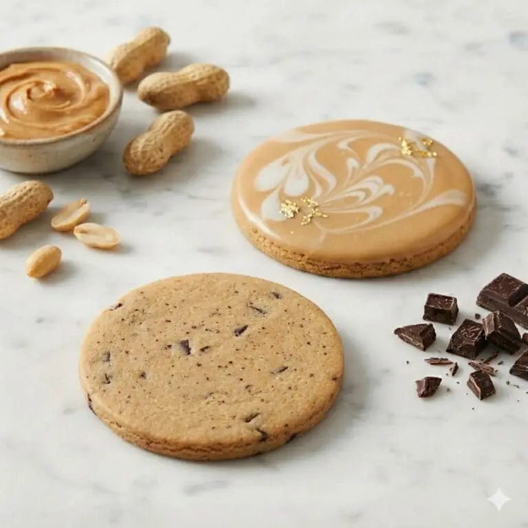 Galletas decoradas Cacahuete y chocolate