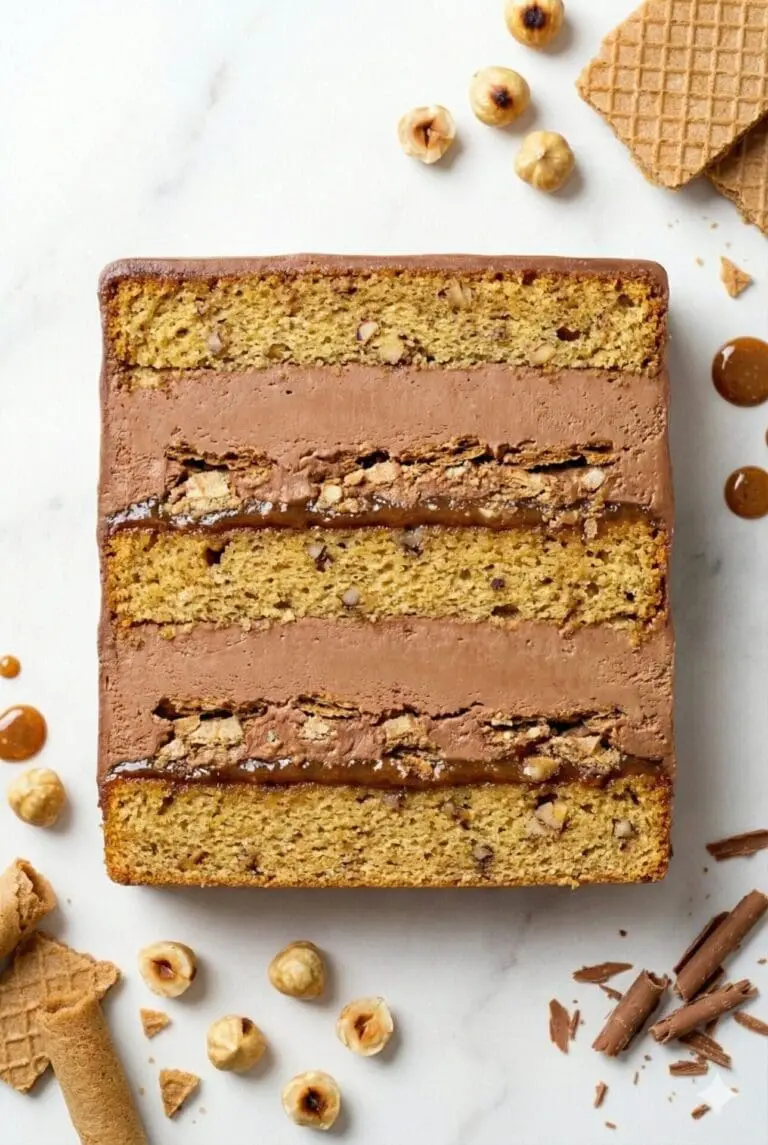 Avellana y praliné tarta barcelona