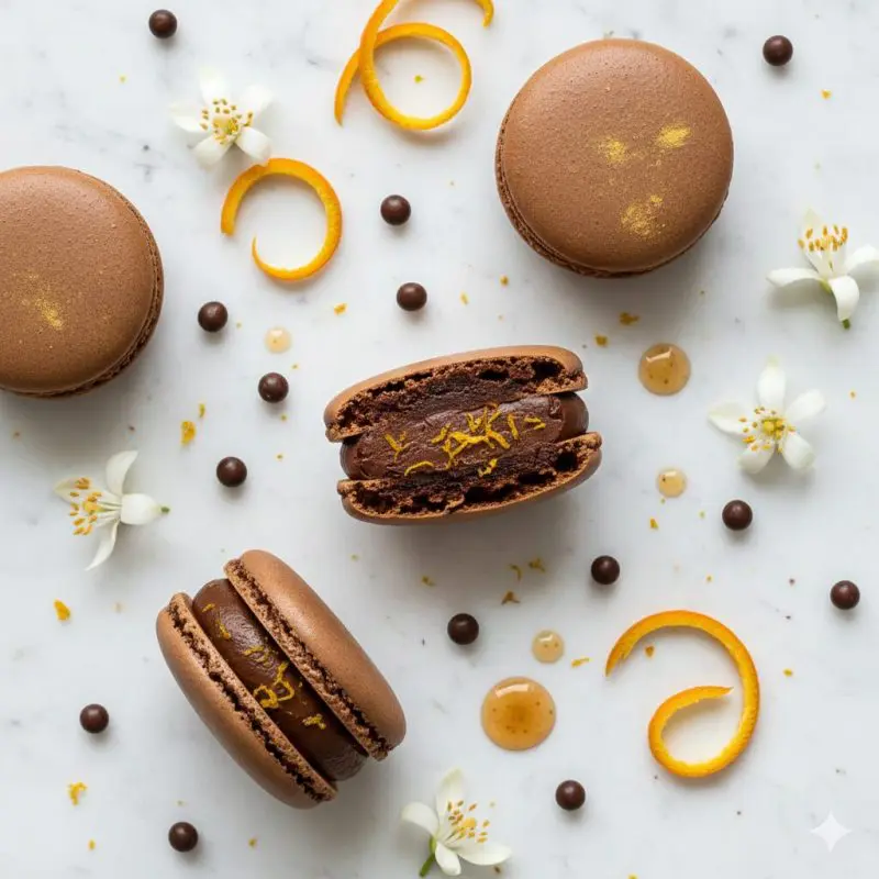Noir Orange macarons barcelona