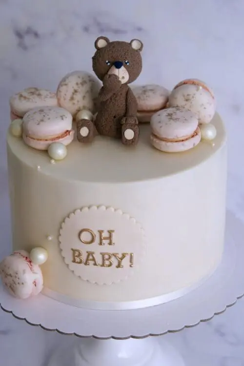 Pinata cake, tarta osito, baby shower cake, teddy bear cake, mericakes, lemon cake, blueberry cake, 4