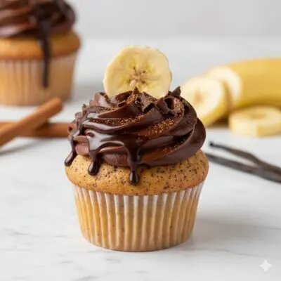 Plátano y canela Cupcake oreo, custom cupcakes barcelona, mericakes