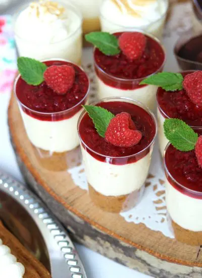 Vasitos de cheesecake