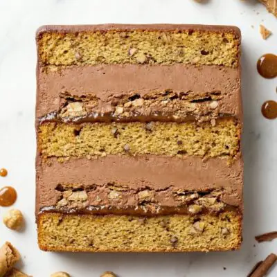 Tarta de avellana, praline y chocolate, Mericakes, Custom cakes Barcelona