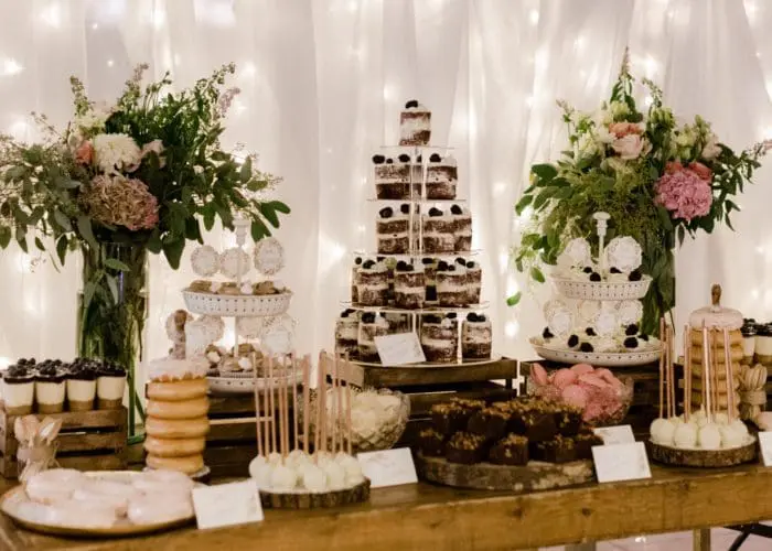 Wedding dessert table