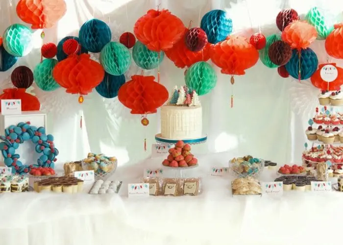 Winter Solstice Dessert Table