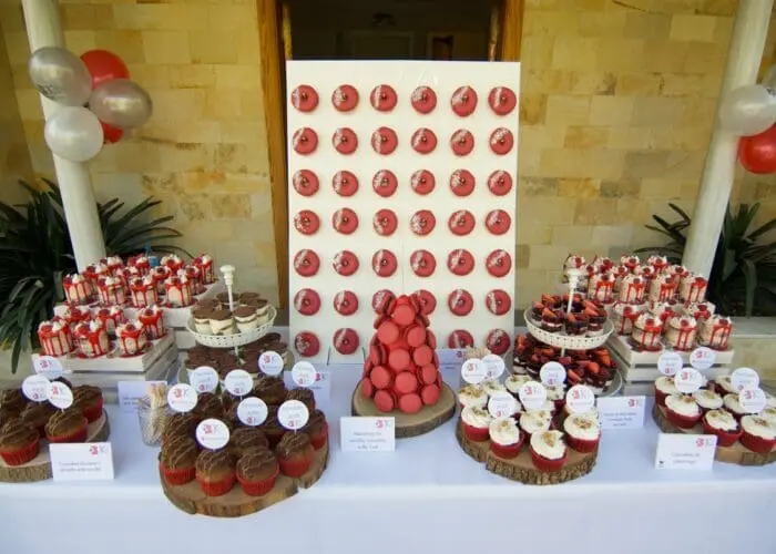 mesa dulce aniversario empresa