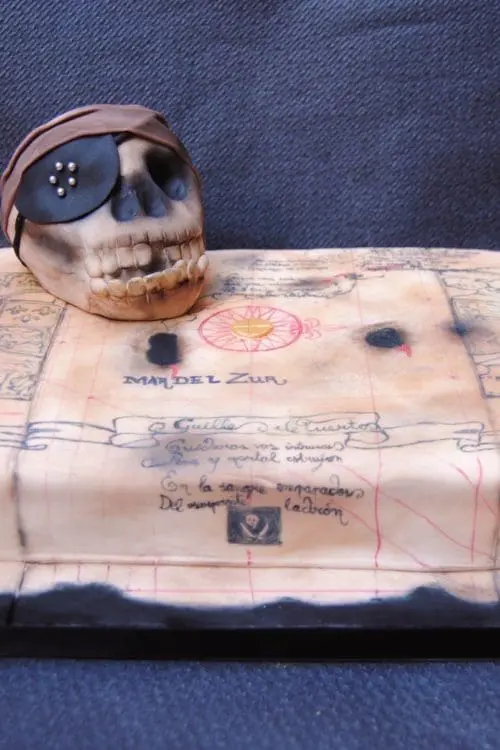 the-goonies-willy-el-tuerto-mapa-pirata-cake-tarta-calavera-skull-treasure-map-steven-spilberg-cake-mericakes-barcelona-fondant-tartas-barcelona-geek-cake