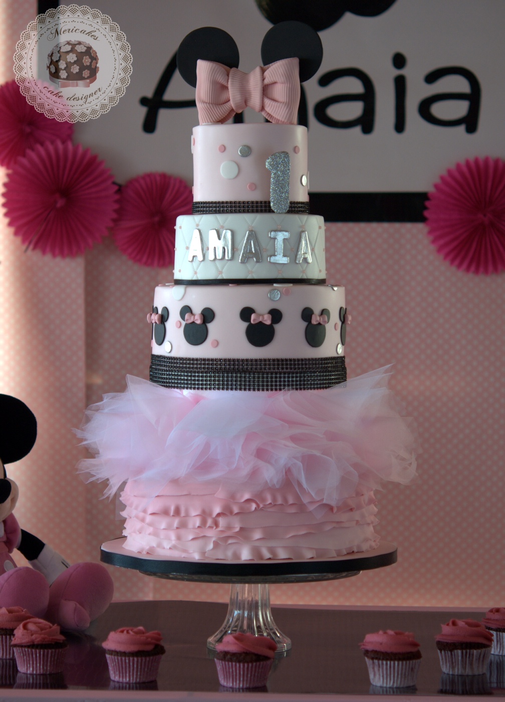 Tarta Minnie 1er aniversario (Minnie first birthday cake)