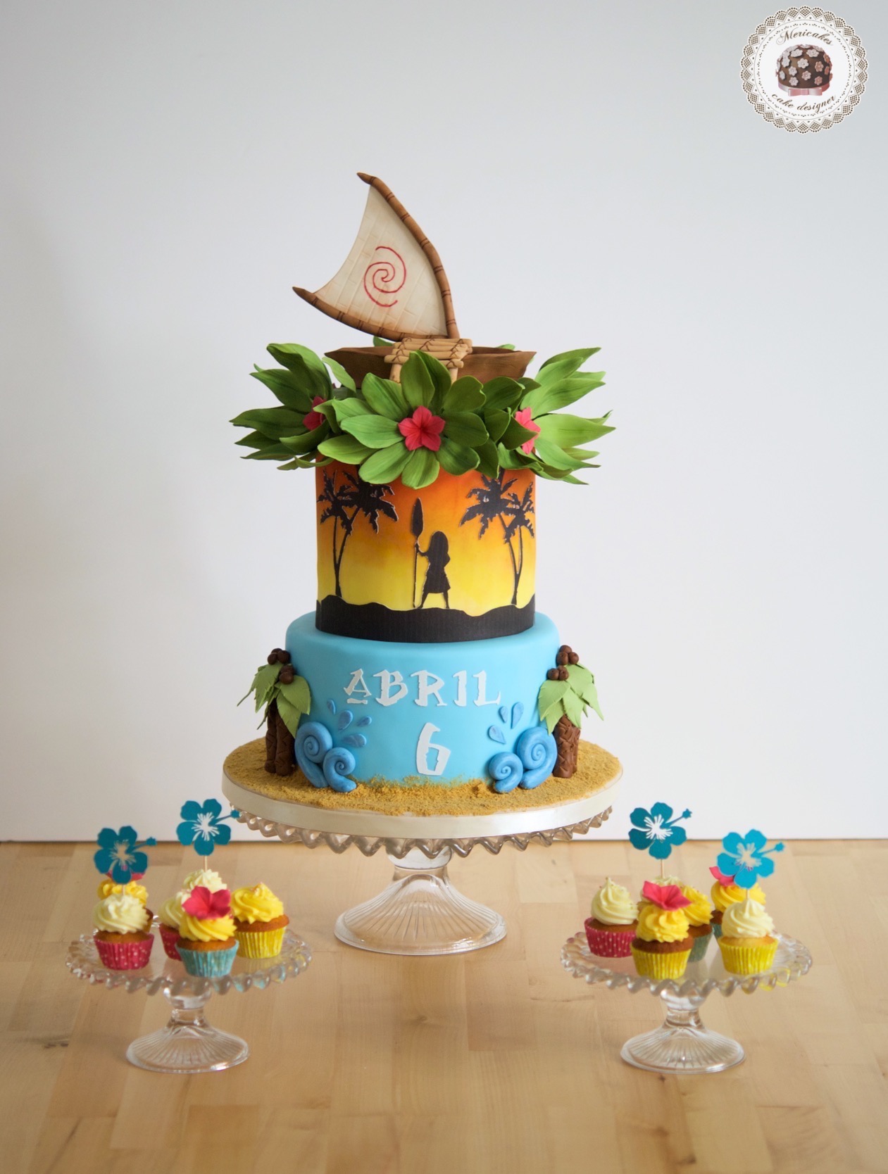 Vaiana Birthday Cake - Tarta cumpleaños Vaiana - Mericakes - Cake Designer