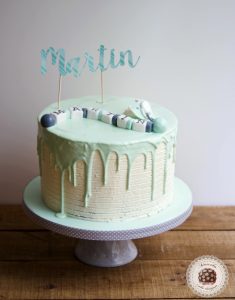 Baptism Drip Cake