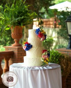 Exotic Summer Wedding Cake
