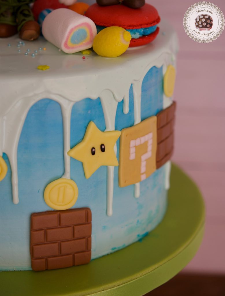 Tarta Super Mario Cake Mario Bros Gamers Drip Cake Tartas Decoradas Barcelona Mericakes