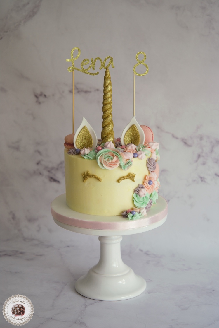 Tarta Unicornio, Unicorn cake, glitter, tartas barcelona, mericakes,  pastry, limon y arandanos, macarons, party cake, cake topper - Mericakes -  Cake Designer