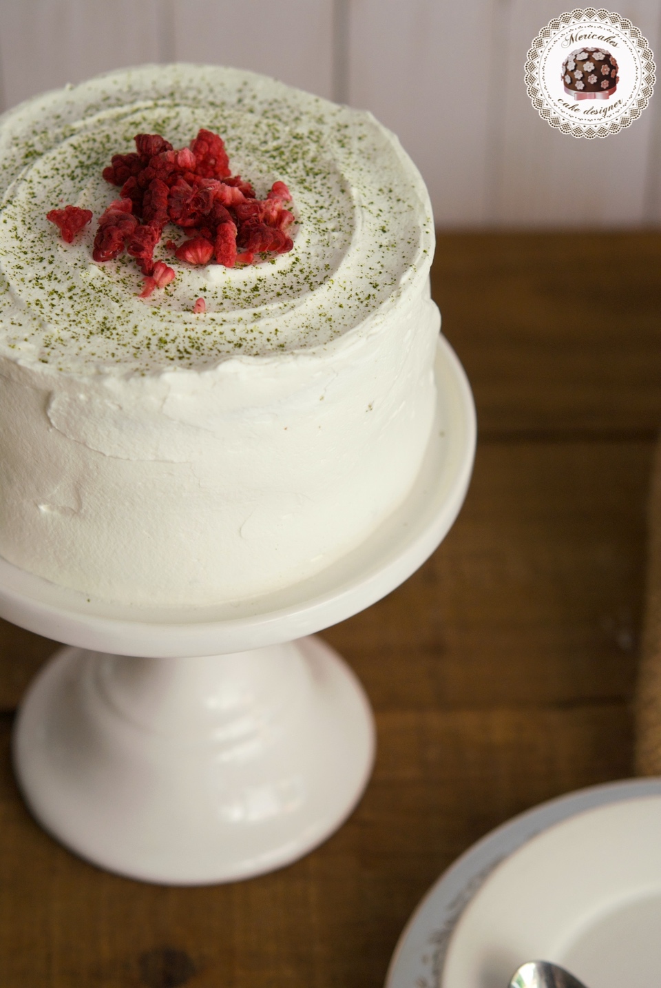 Receta Tarta Té Matcha - Mericakes - Cake Designer