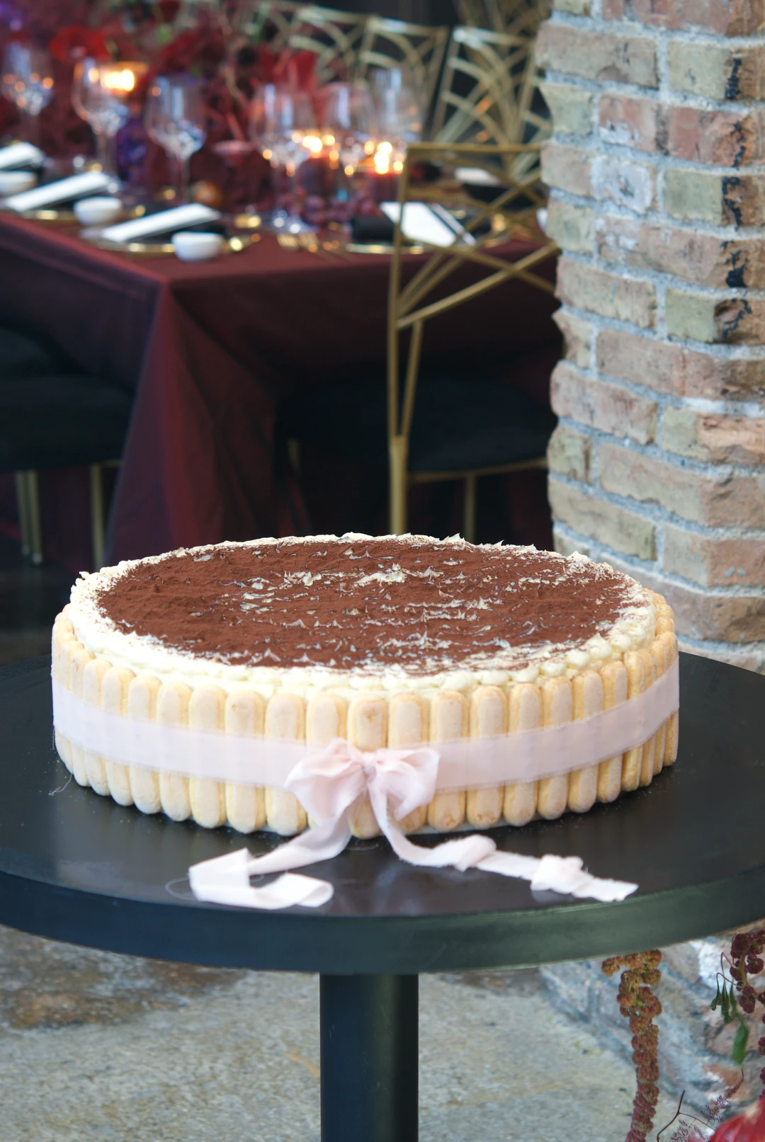 Giant Tiramisu wedding cake