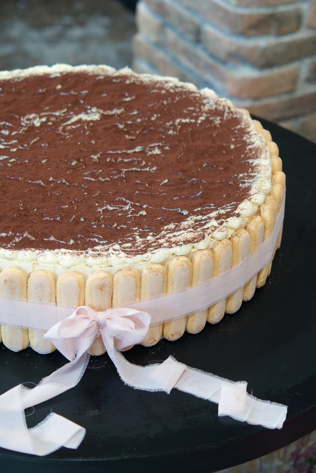 Giant Tiramisu wedding cake