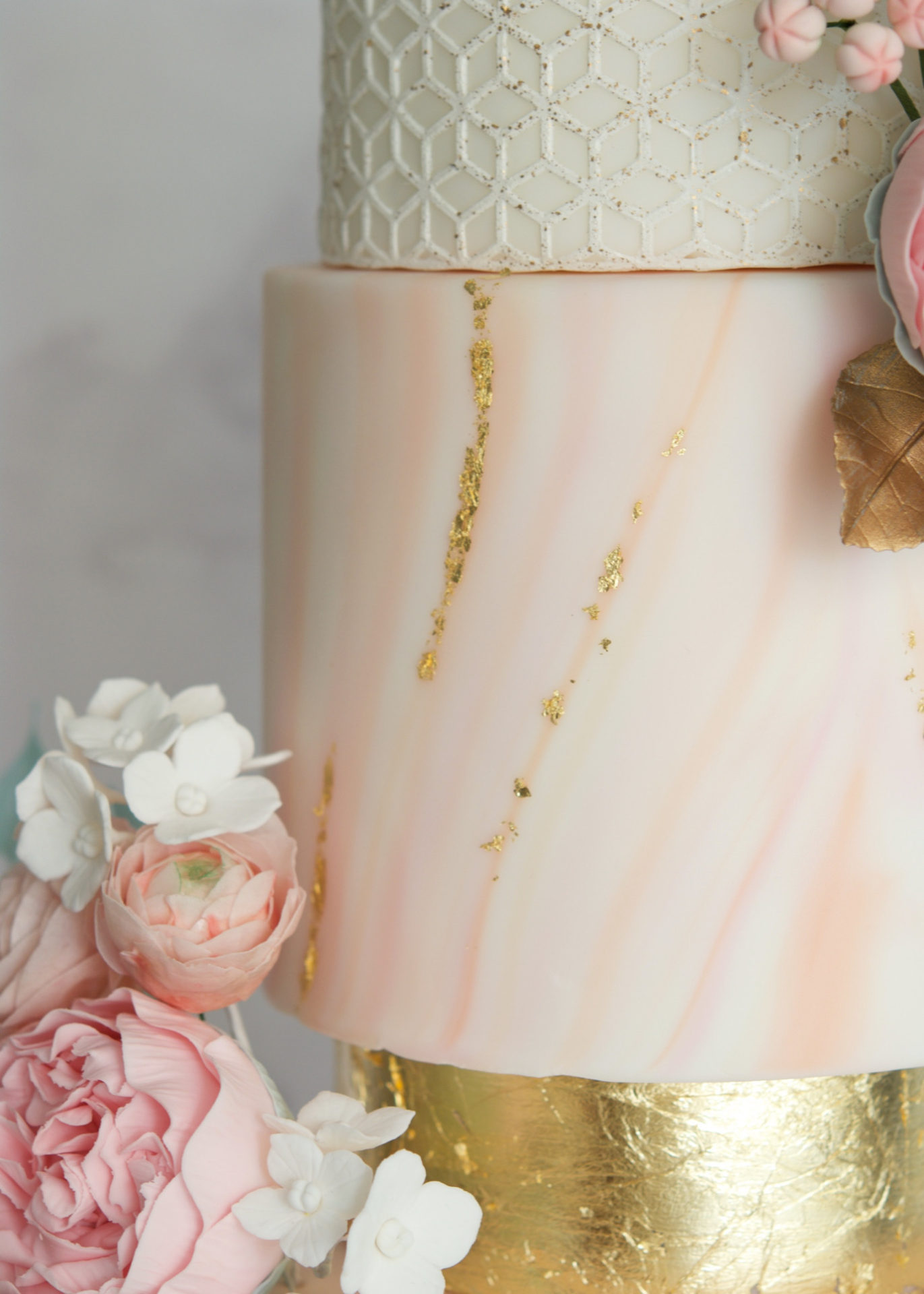 Master Class Tartas de Boda, Marble and gold cake, fondant cake, wedding cake, tarta, flores de azucar, sugarcraft, sugarflowers, glasa elastica, pan de oro, pastry, 4