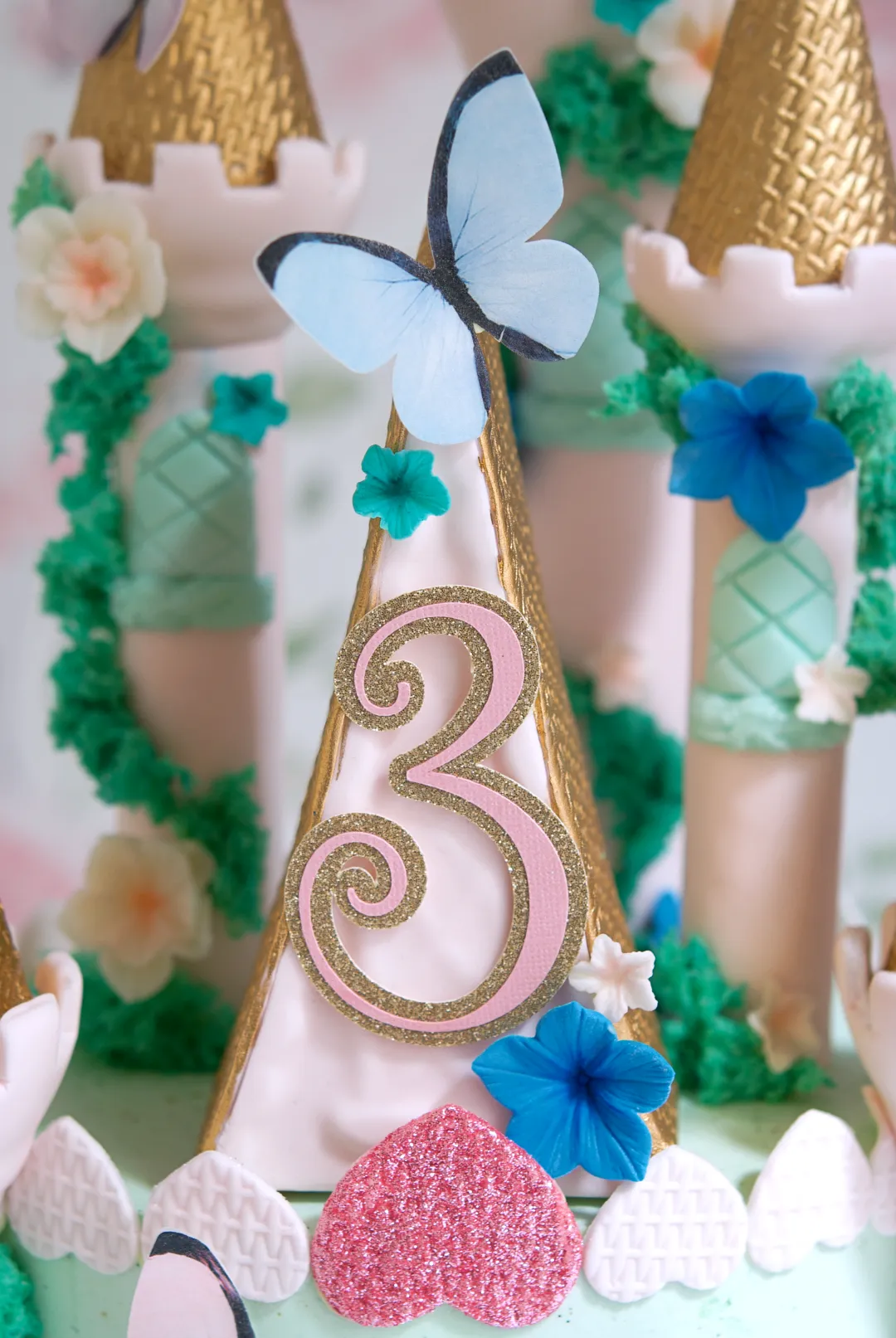 tarta castillo de cuento de hadas