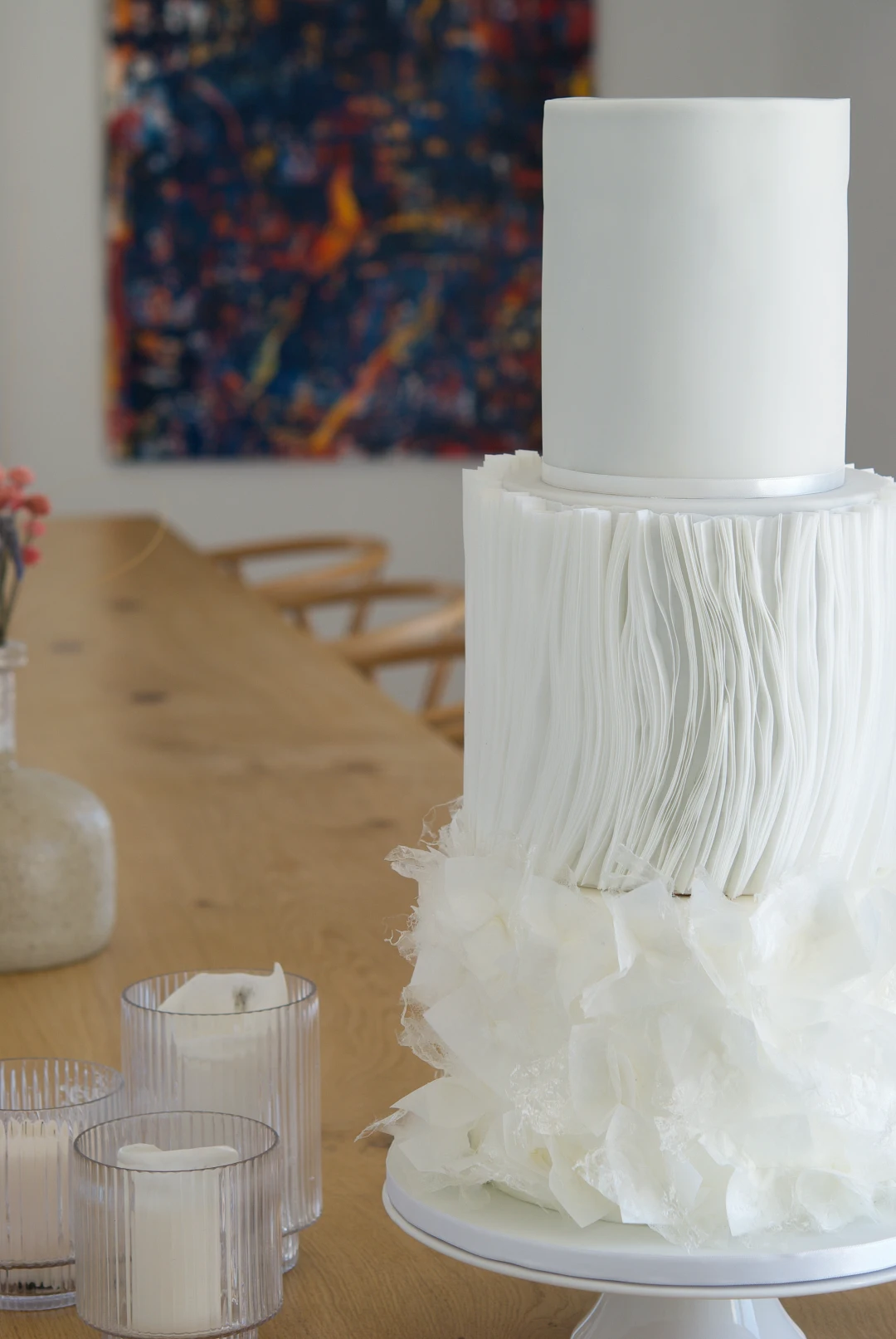 Ethereal Layers wedding cake