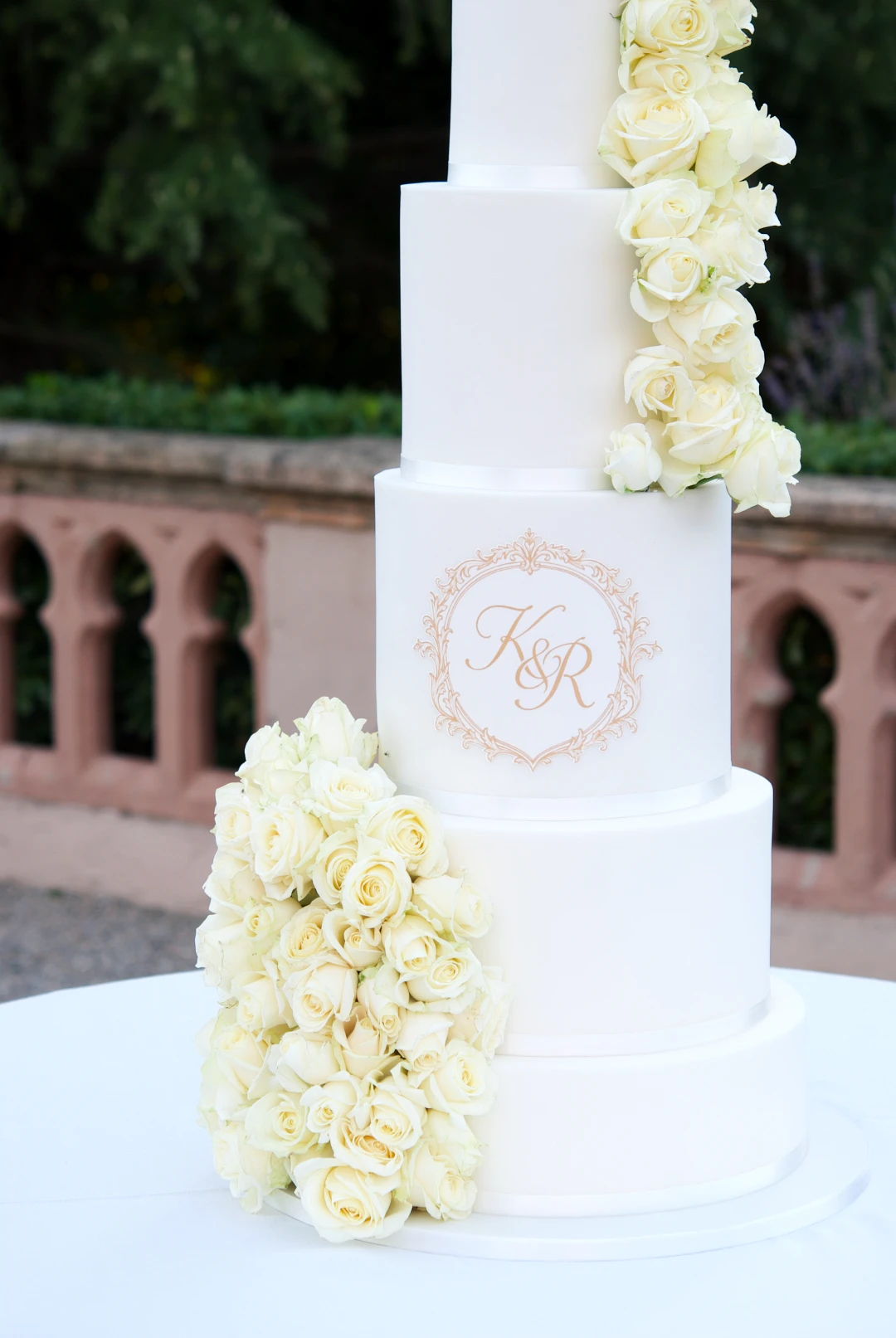 Monogram Luxury Wedding Cake