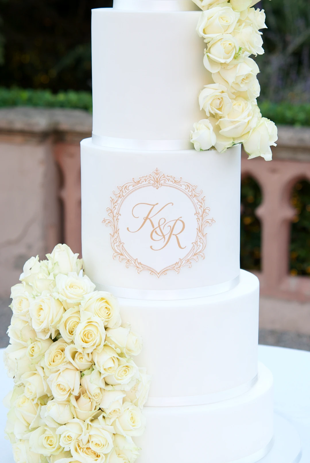 Monogram Luxury Wedding Cake