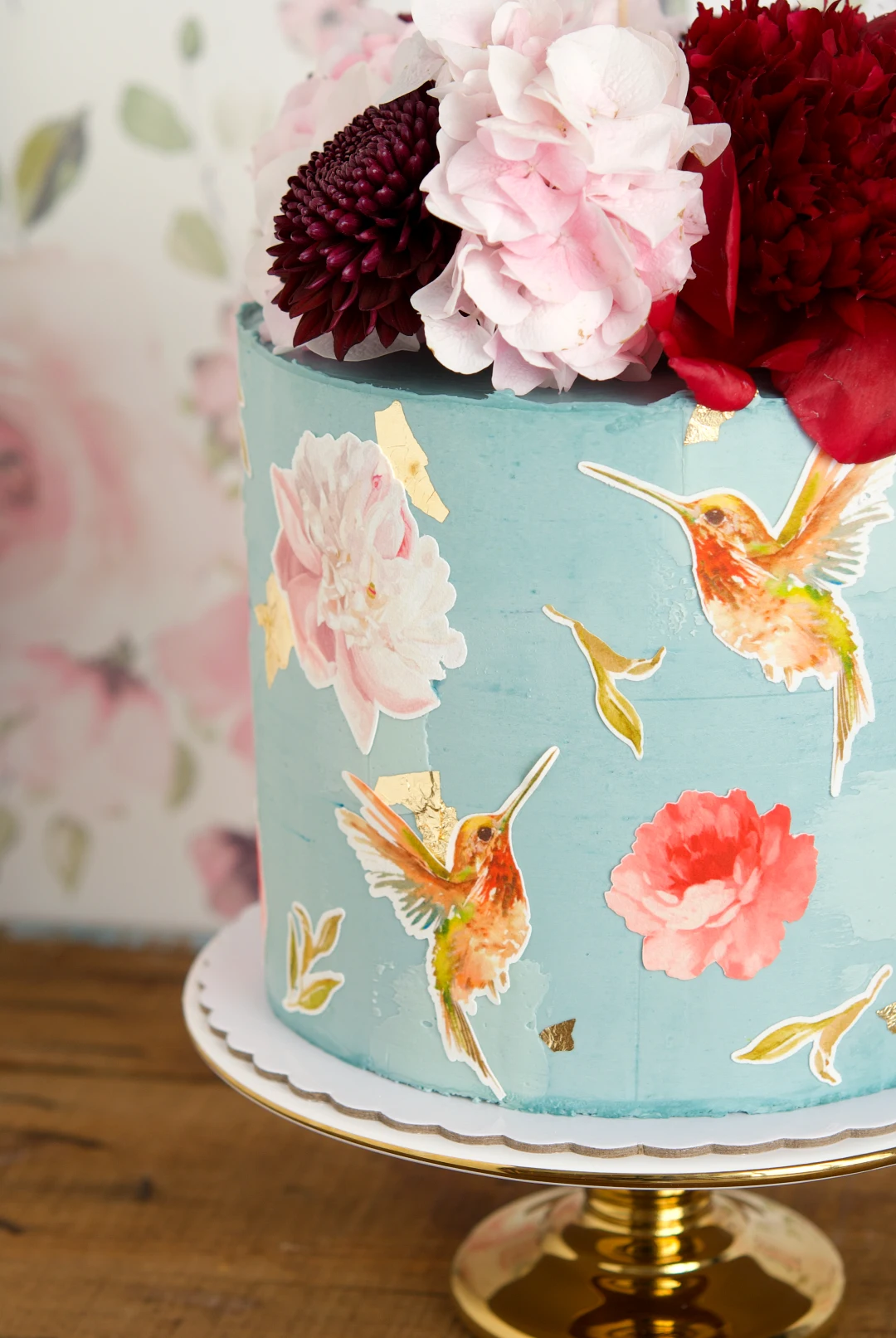 tarta de boda flores