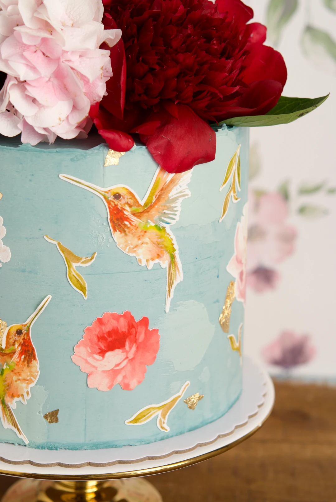 Flora and Fauna wedding Cake