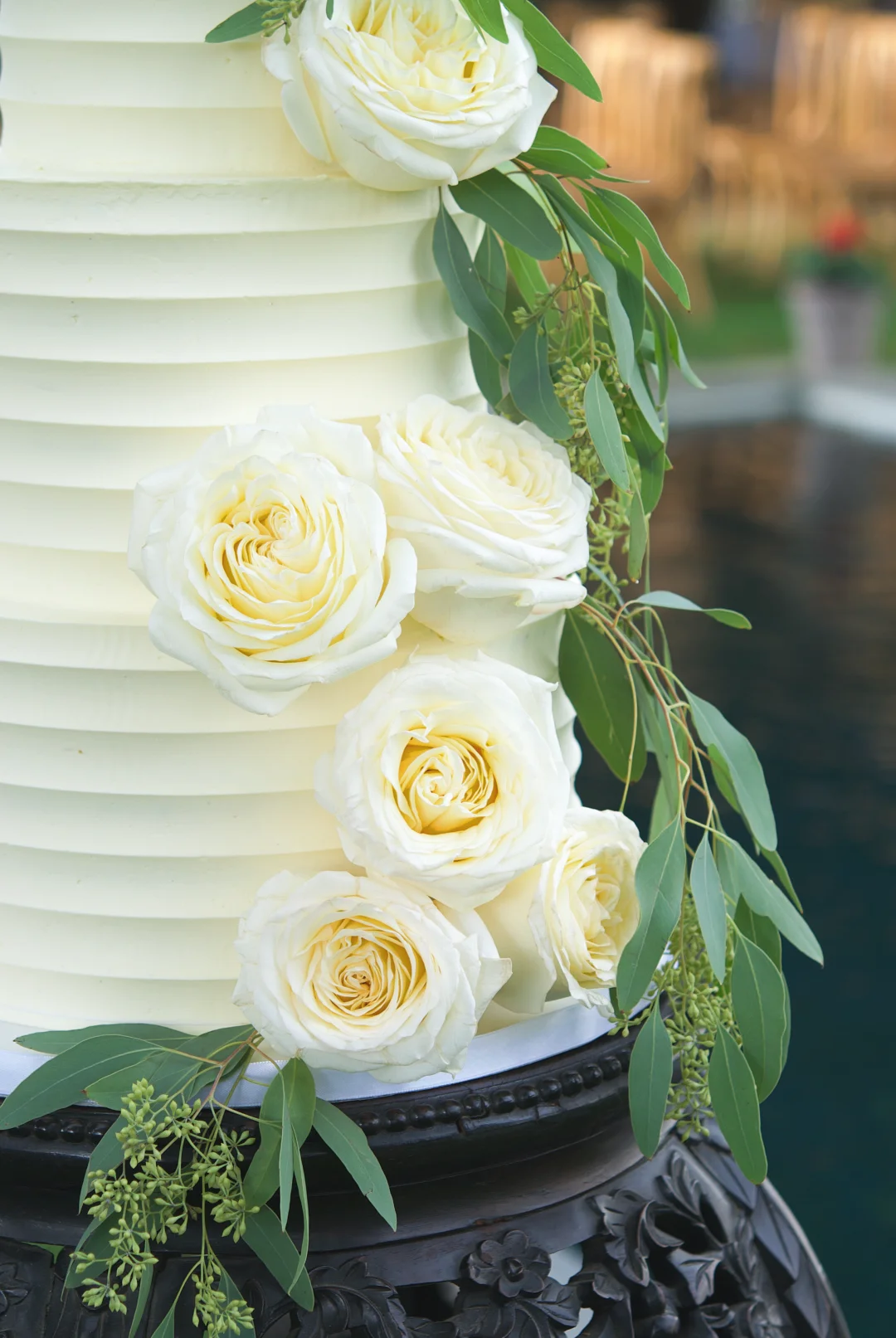 Tarta de boda rosas