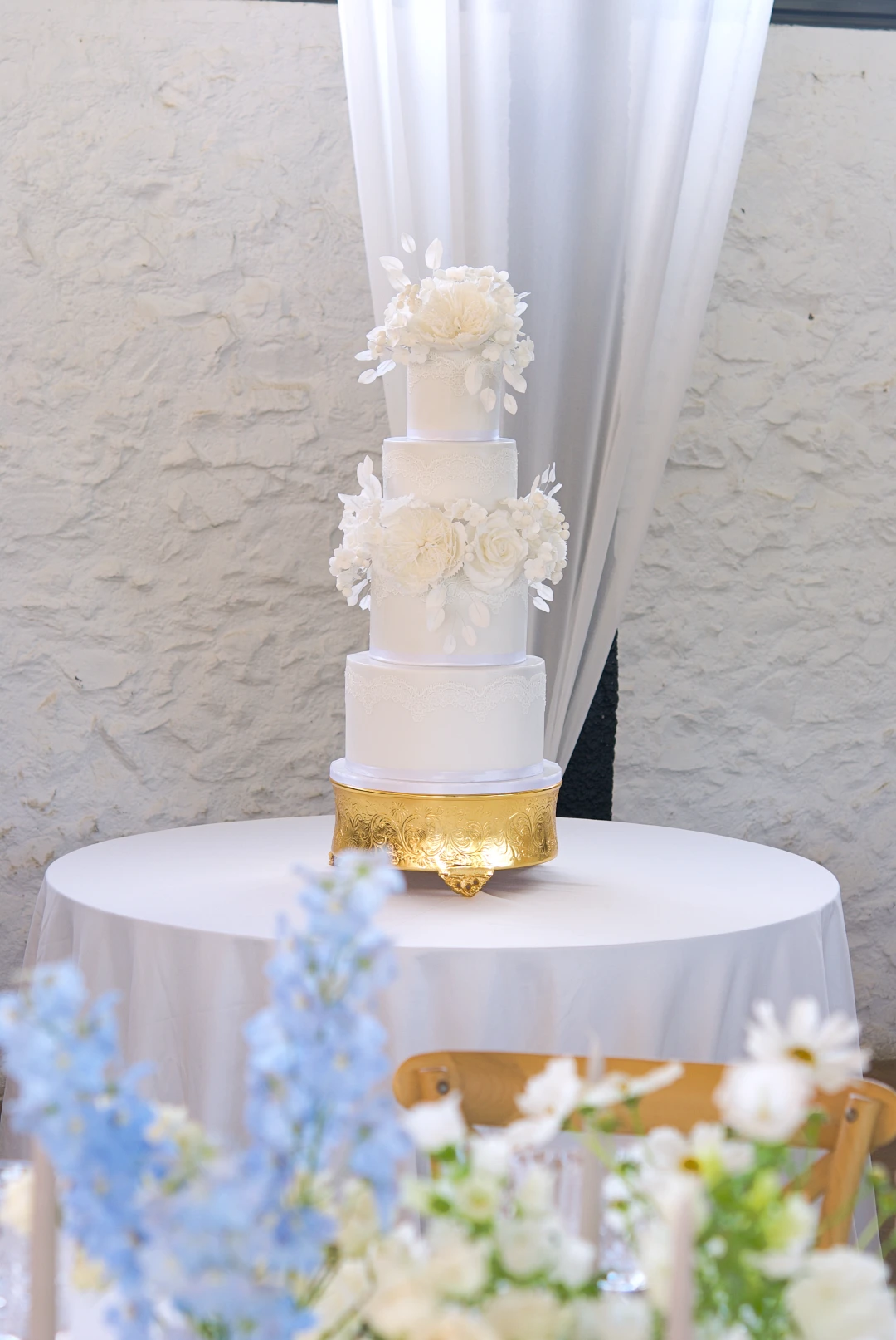 Lace Garden wedding cake