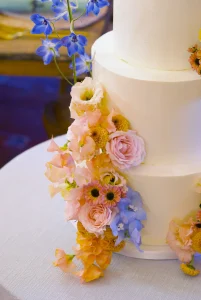 Romantic Stems Wedding Cake